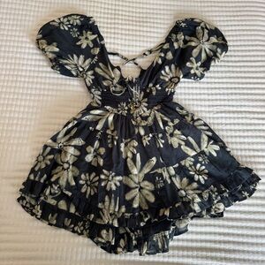 Free People Floral Mini Dress